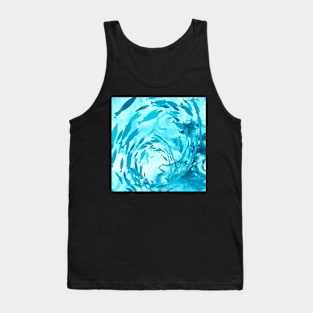 OCEAN WAVE AND SWIMMING FISH Tank Top